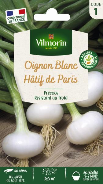 Potagères - Oignon Blanc Hâtif de Paris - PACKAGING_RECTO